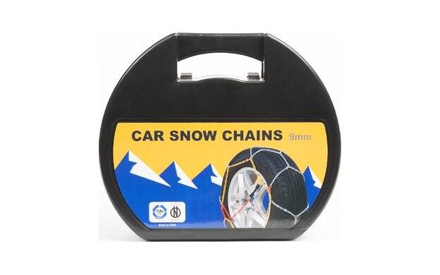2 Manual tensioning traditional steel snow chains 9mm 90