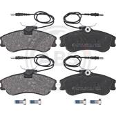 Front brake pad set (4 pcs) A.B.S. - 37016