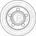 Brake disc set (2) A.B.S. - 16249