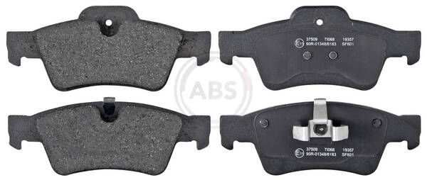 Rear brake pad set (4 pcs)