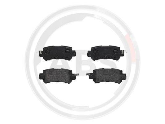Rear brake pad set