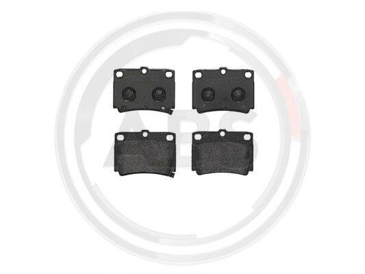 Rear brake pad set