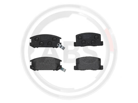 Rear brake pad set
