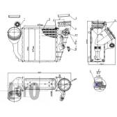 Intercooler (air exchanger) (LORO) ABAKUS - 053-018-0008