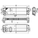 Intercooler (air exchanger) (LORO) ABAKUS - 054-018-0009