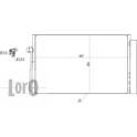 Air conditioning condenser (LORO) ABAKUS - 004-016-0016