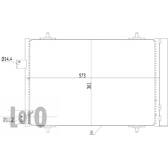 Air conditioning condenser (LORO) ABAKUS - 009-016-0003