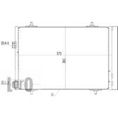 Condenseur de climatisation (LORO) ABAKUS - 009-016-0001