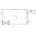 Condenseur de climatisation (LORO) ABAKUS - 053-016-0031