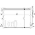 Condensor, airconditioning ABAKUS - 052-016-0006