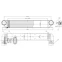 Intercooler, inlaatluchtkoeler ABAKUS - 004-018-0005