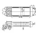 Intercooler, inlaatluchtkoeler ABAKUS - 009-018-0005