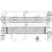 Intercooler, inlaatluchtkoeler ABAKUS - 042-018-0006