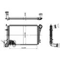 Intercooler, inlaatluchtkoeler ABAKUS - 053-018-0009