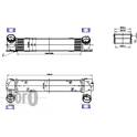 Intercooler (scambiatore d'aria) (LORO) ABAKUS - 004-018-0004