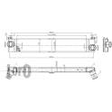 Intercooler (échangeur d'air) (LORO) ABAKUS - 016-018-0006