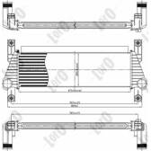 Intercooler (échangeur d'air) (LORO) ABAKUS - 017-018-0011