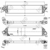 Intercooler (échangeur d'air) (LORO) ABAKUS - 035-018-0005