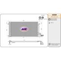 Condenser, air conditioning AHE - 43354