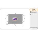 Condenser, air conditioning AHE - 43540