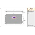 Condenser, air conditioning AHE - 43816