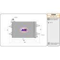 Condenser, air conditioning AHE - 53494