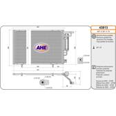 Condenseur climatisation AHE - 43813