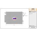 Condenseur climatisation AHE - 43854