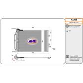 Condensor, airconditioning AHE - 43268