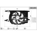 Fan, radiator AHE - 323.033