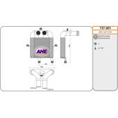 Radiador do ar de sobrealimentação AHE - 737.001