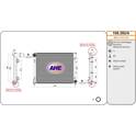Radiator, engine cooling AHE - 109.392/A