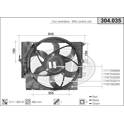 Ventilador, refrigeração do motor AHE - 304.035