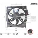 Ventilador, refrigeração do motor AHE - 304.043