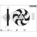 Ventilador, refrigeração do motor AHE - 306.006