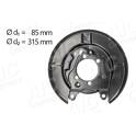 Splash Guard, brake disc AIC Jürgen Liebisch GmbH - 58271