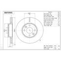 Jeu de 2 disques de frein AISIN - B6F099S