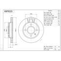 Jeu de 2 disques de frein AISIN - K6F921S