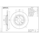 Jeu de 2 disques de frein AISIN - Q6F923S