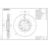 Jeu de 2 disques de frein AISIN - Q6F965S