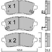 Front brake pad set AISIN - BPMZ-1002