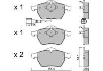Front brake pad set