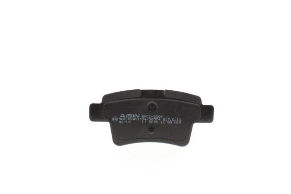 Rear brake pad set