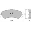 Jeu de plaquettes de frein avant AISIN - BPNI-1010