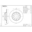 Brake disc set (2) AISIN - T6R973S