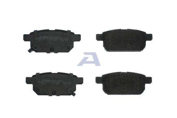Rear brake pad set