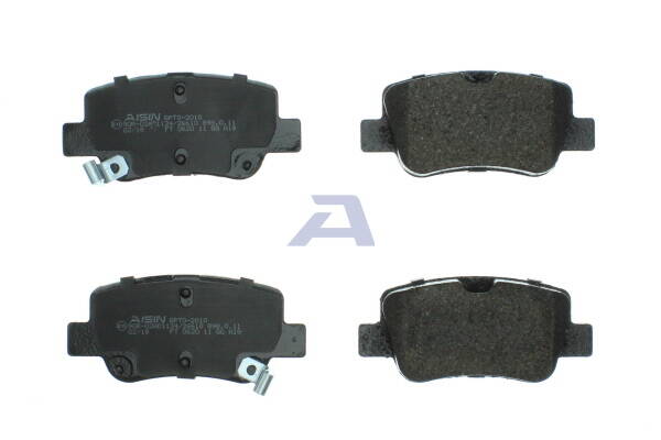 Rear brake pad set