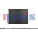 Condensor, airconditioning AKS DASIS - 012007N