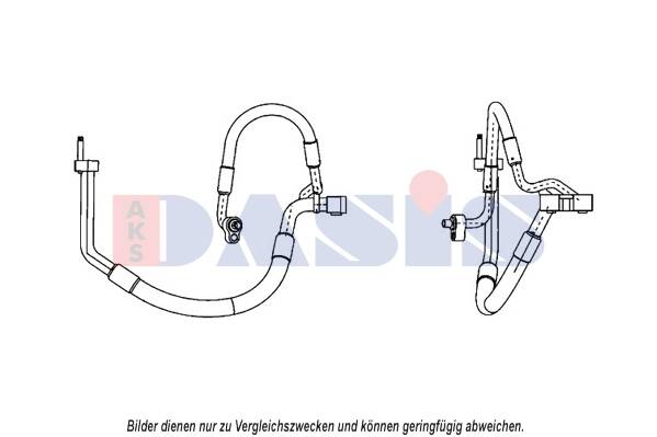 High-/Low Pressure Line, air conditioning