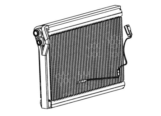 Evaporator, air conditioning